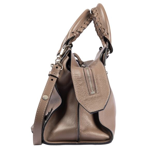 BALENCIAGA Beige Leather Logo Patch Neo Classic City Small Tote Bag - Picture 3 of 6
